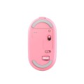 Raton Inalambrico Trust Puck / Recargable / 1600 Dpi / 3 Botones silenciosos / Ultra fino / Ambidiestro / Rosa / 24125