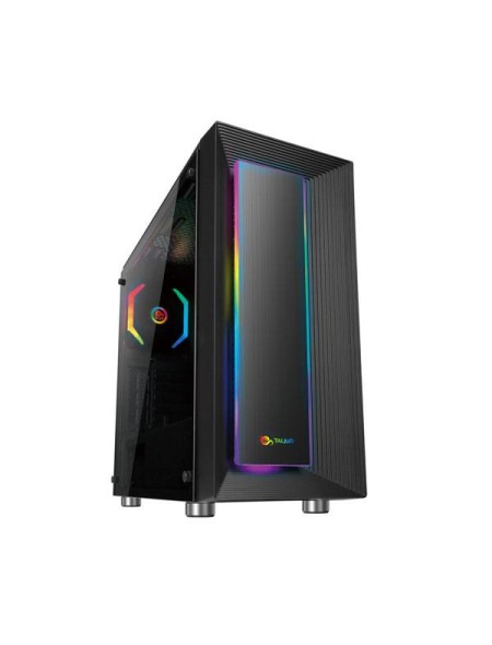 Caja ATX Gaming Talius Auriga Led Rgb Lateral Cristal Templado