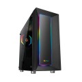 Caja ATX Gaming Talius Auriga Led Rgb Lateral Cristal Templado