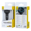 Transmisor FM NT7009 / Bluetooh 5.1 / Manos libres / 2xUSB 5v 3.4a / Type-C PD 20w / Negro / One+ / 2700092