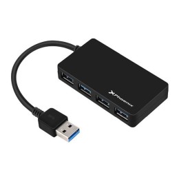 Hub 4 puertos USB 3.0 / 15cm / Phoenix / Negro / PH4USBHUB3