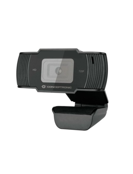 Webcam con Microfono Conceptronic AMDIS05B / Full HD 720p Interpolado / Usb / Foco fijo / 3.6mm / Angulo vision 68º