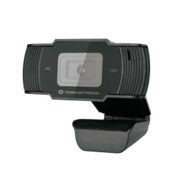 Webcam con Microfono Conceptronic AMDIS05B / Full HD 720p Interpolado / Usb / Foco fijo / 3.6mm / Angulo vision 68º