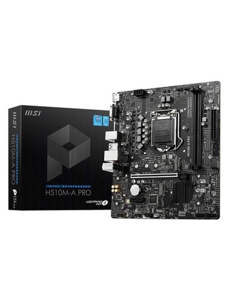 Placa base MSI H510m-A Pro / Socket 1200 / M-ATX / 11th Gen / M.2 / Hdmi-Vga / 911-7D22-003