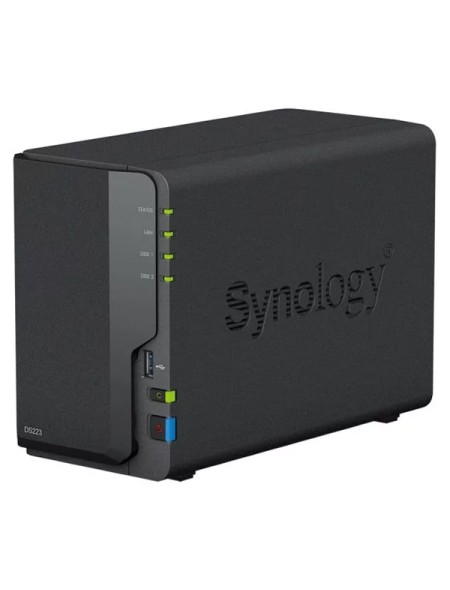 ÷ Servidor nas synology disk station ds223 2gb 3xusb3.2 2 bahias realtek rtd1619b jbod, raid 0, raid 1
