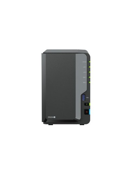 ÷ Servidor nas synology disk station ds224+ 2gb 2xusb 3.2 2 bahias raid 0 , raid 1, jbob