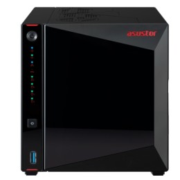 ÷ Servidor nas asustor nimbustor 4 gen2 as5404t 4 bahias 4xm.2 nvme celeron n5105 2.0ghz 4gb hdmi rj45