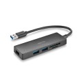 Hub Adaptador USB 3.2  NGS / 3x USB 3.2 / Lector Tarjetas SD -  MicroSD / IHUBREADER