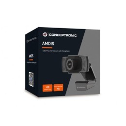 Webcam con Microfono Conceptronic AMDIS04R / Full HD 1080p / Usb / Foco fijo / 3.6mm / Angulo vision 65º
